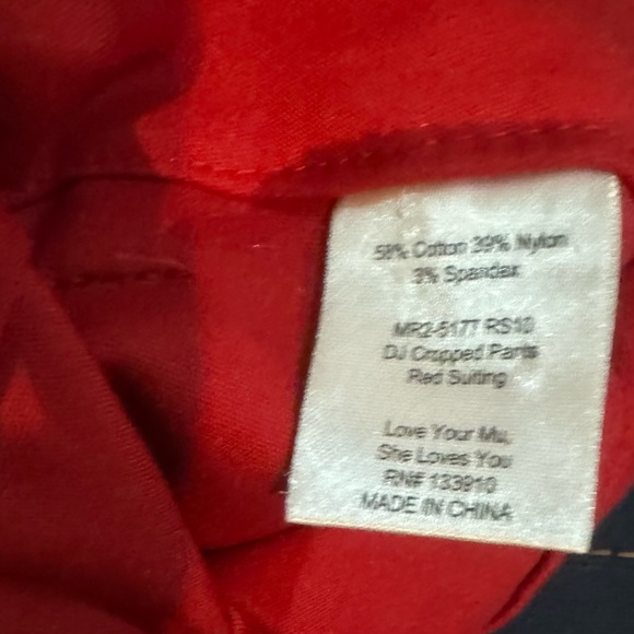 Red Mumu dressed pants, size S, made in China - Picture 9 of 12